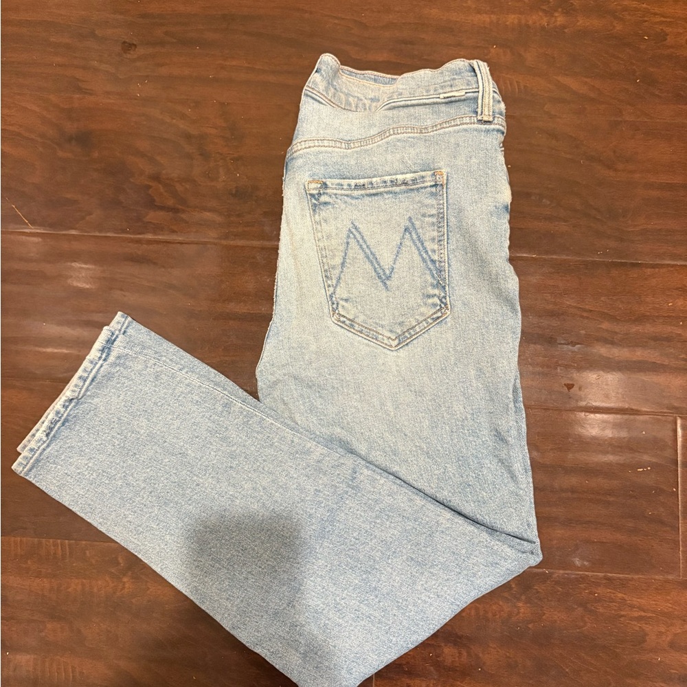 MOTHER Sky Blue Skinny Jeans